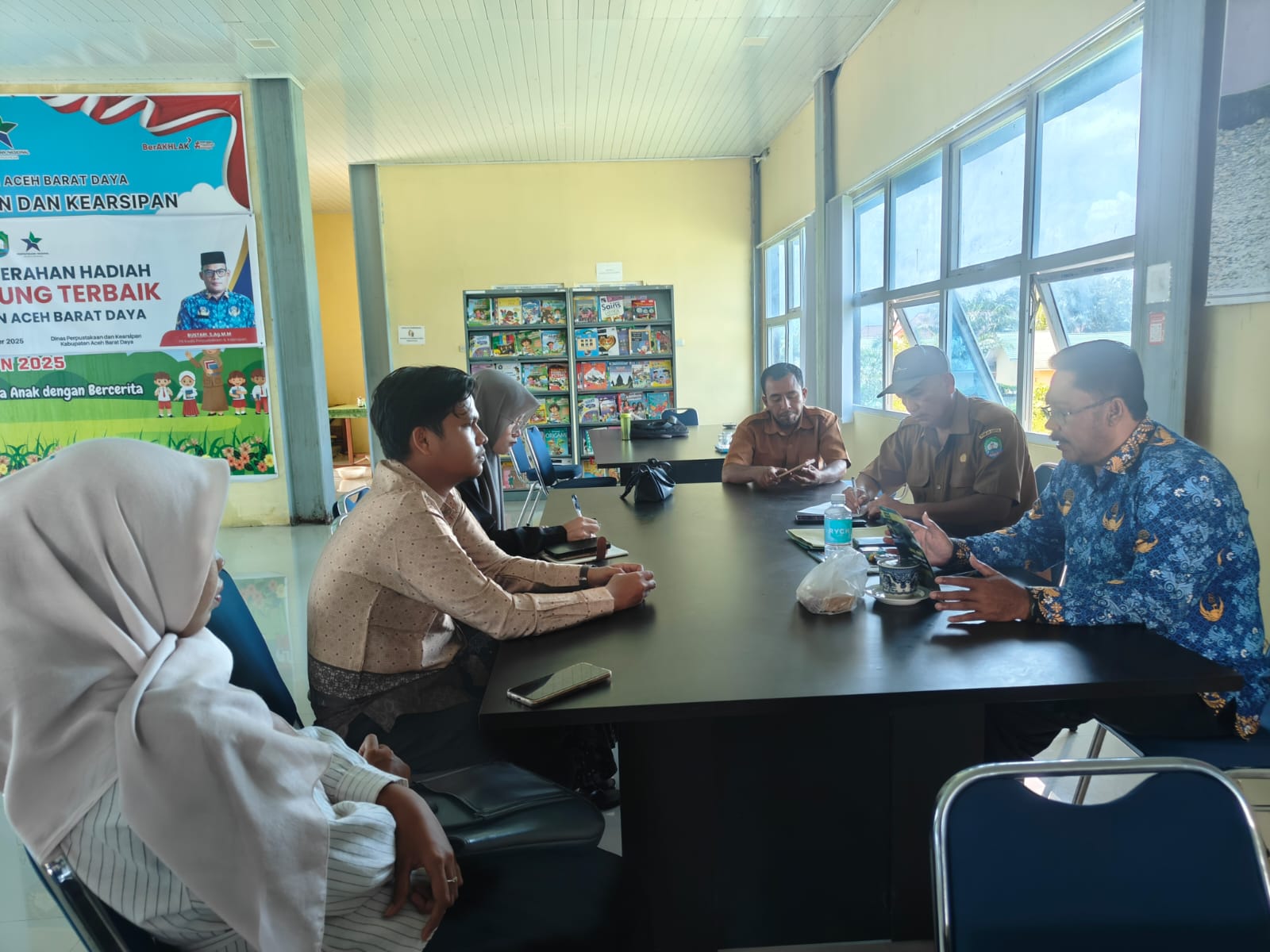 Muda Literasi Audiensi Bersama Dinas Perpustakaan : Dorong Hidupkan Perpustakaan Desa